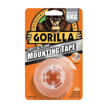 Gorilla Glue UK Gorilla Mounting Tape Crystal Clear