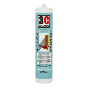 3C Sealants Paintable Glazing Putty Hybrid Polymer