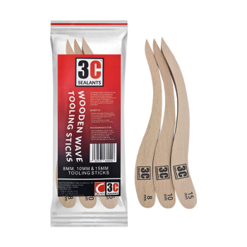 3C Sealants Wooden Wave Tooling Sticks (Pack of 3)