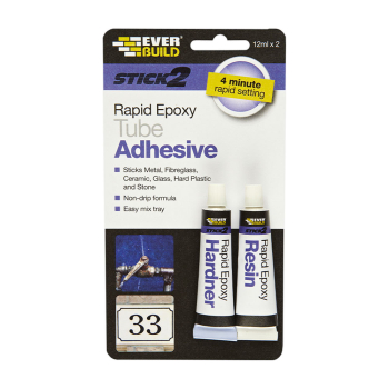 Everbuild Stick 2 Rapid Epoxy Tube Adhesive
