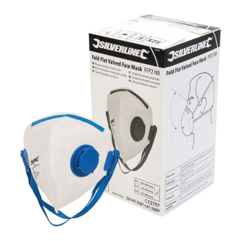 Silverline Tools Fold Flat Valved Face Mask