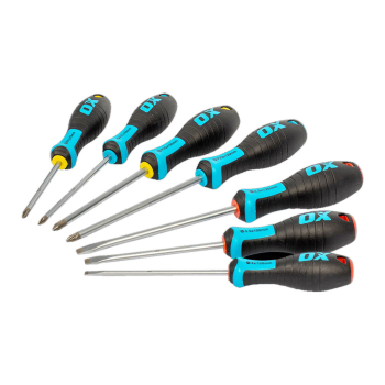 OX Tools Pro 7 Piece Screwdriver Set