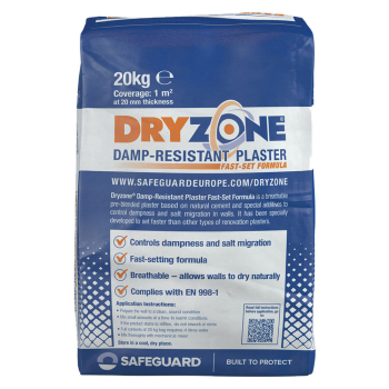 Safeguard Europe Dryzone Damp Resistant Plaster