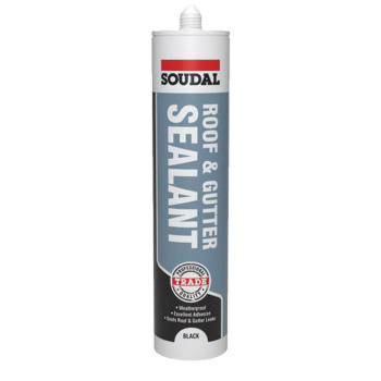 Soudal Trade Roof & Gutter Bitumen-Based Roofing Sealant Black